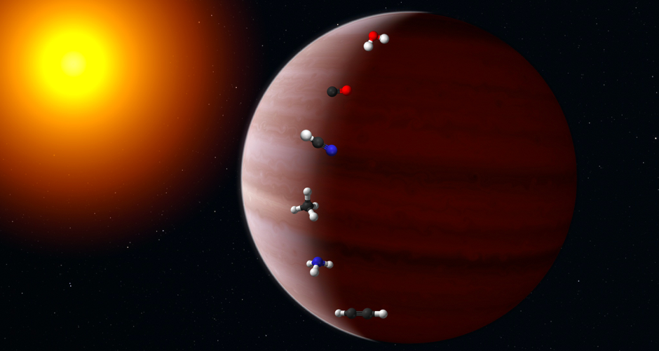 Artistic impression of a exoplanet