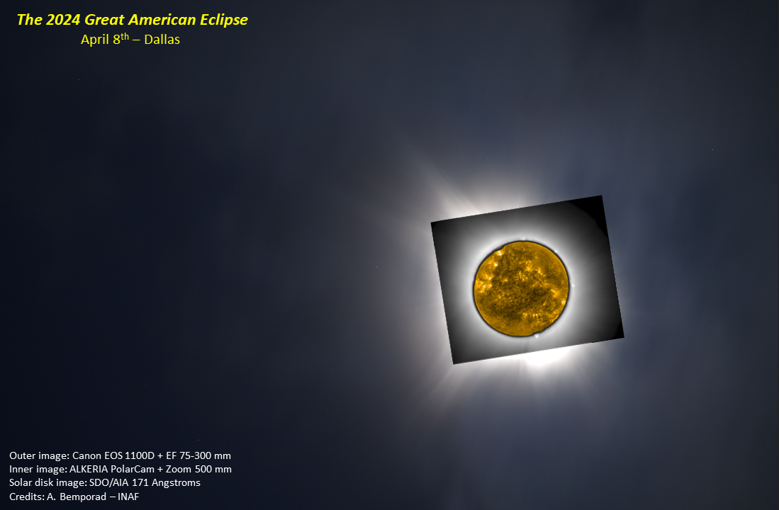 Image of solar corona during total solar eclipse