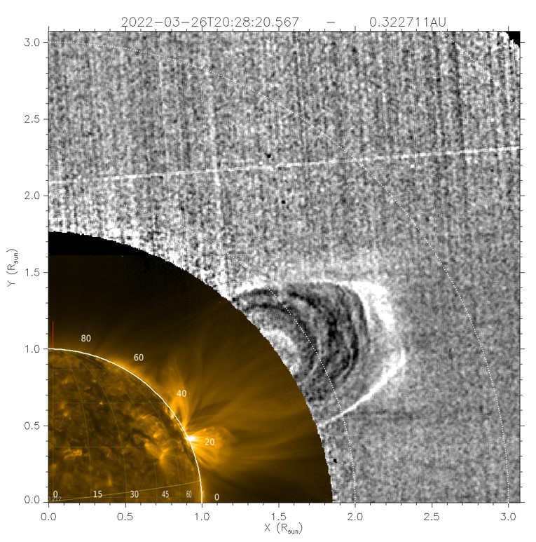 250508.Metis_small_scale_motions_inside_CME moto interno a una CME ripreso dal coronografo MEIS a piccola scala