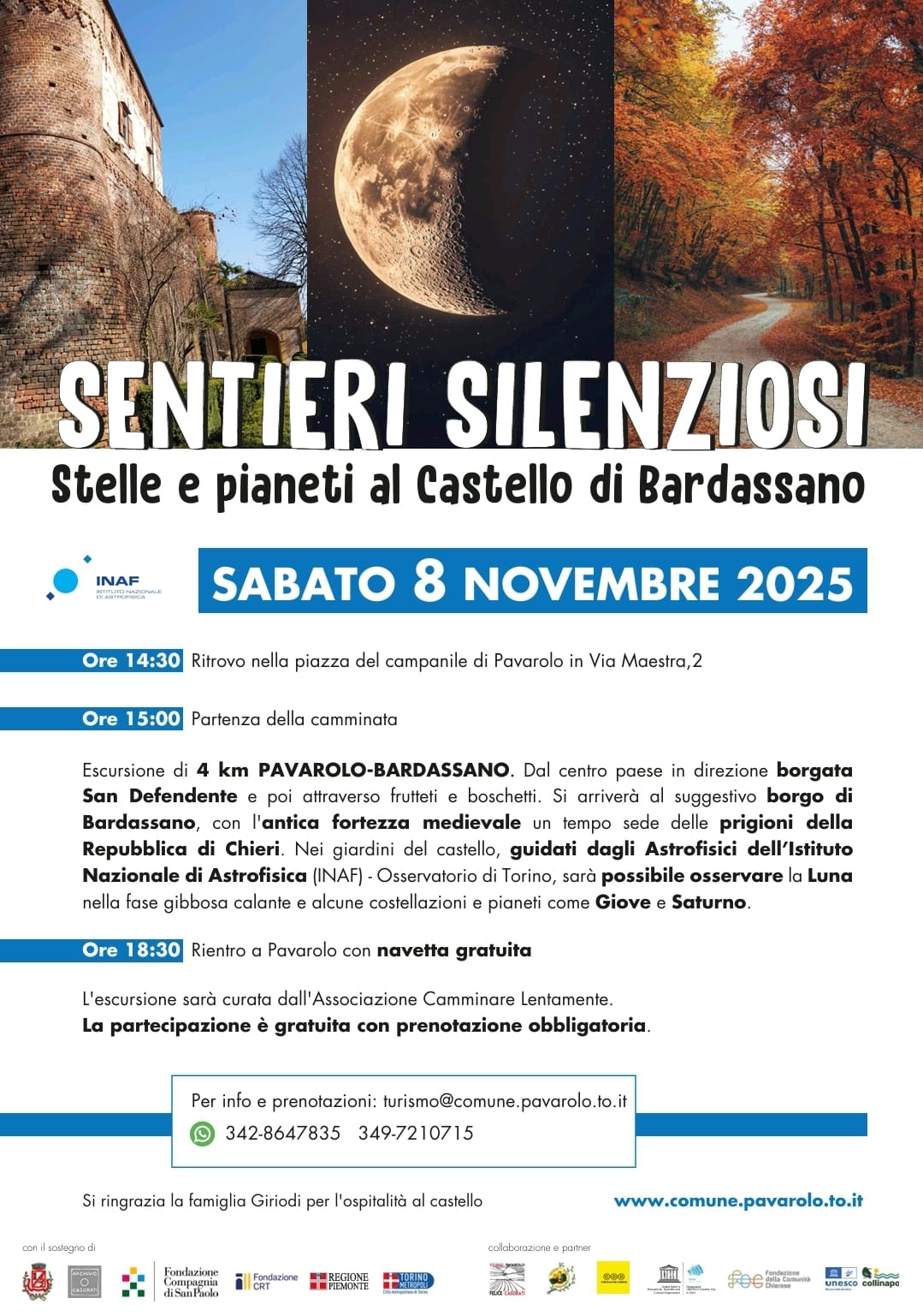 Locandina di Sentieri silenziosi a Bardassano