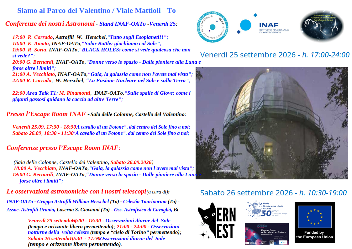 Programma Notte dei ricercatori 2026